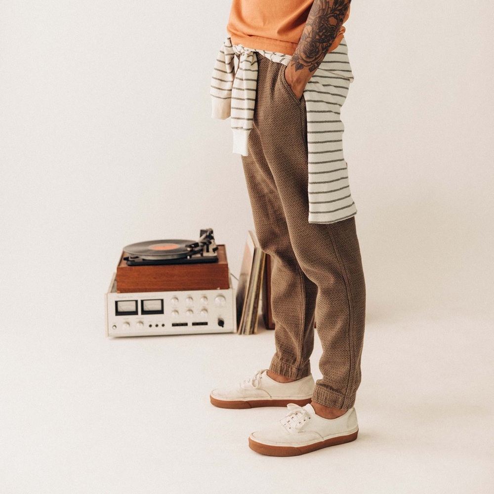 The Après Pant
in Cypress Sashiko